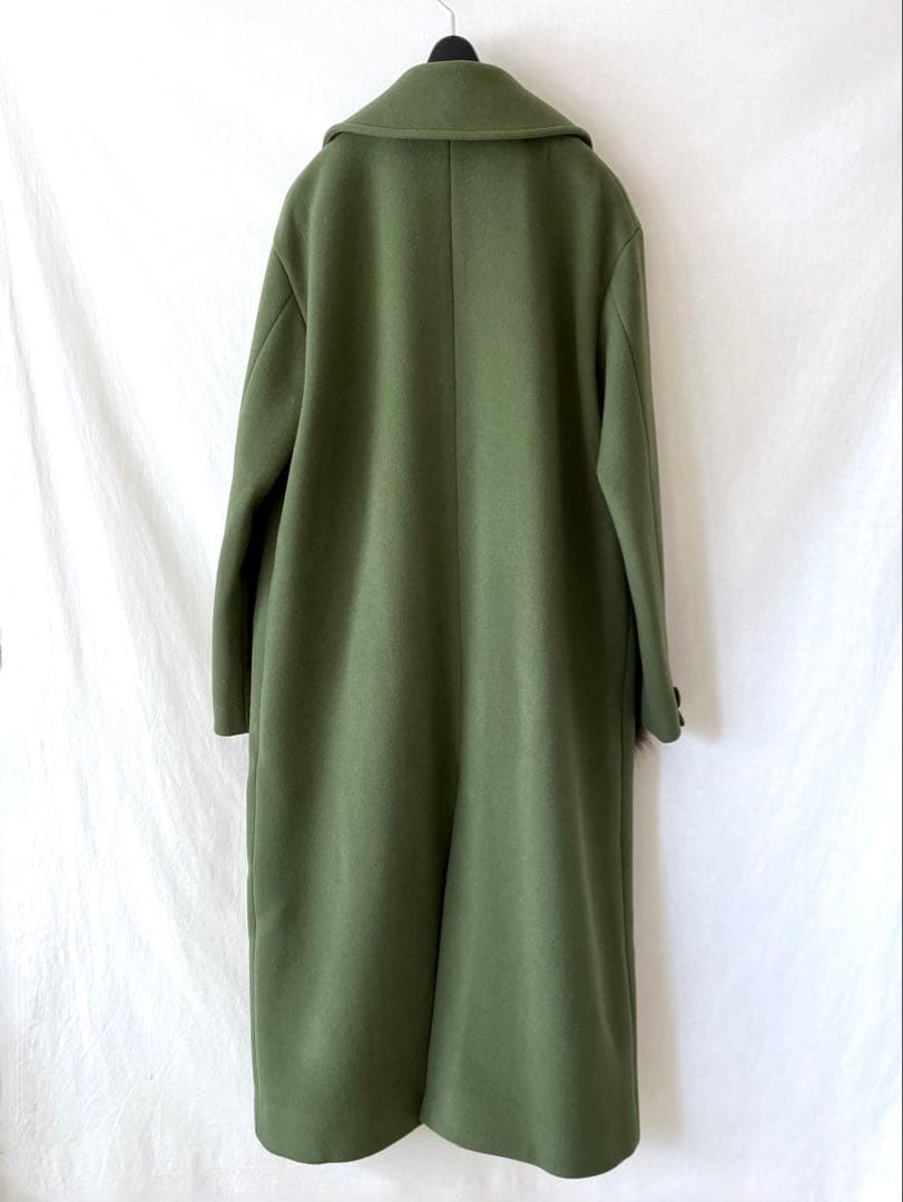 leur logette タスマニア ウールコート 1 M モスグリーン