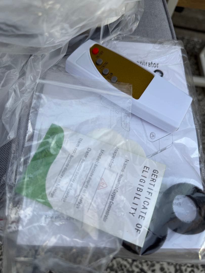 新品保管品 酸素発生器finlon ZY-1S(110V)　 家庭用すぐ使えます