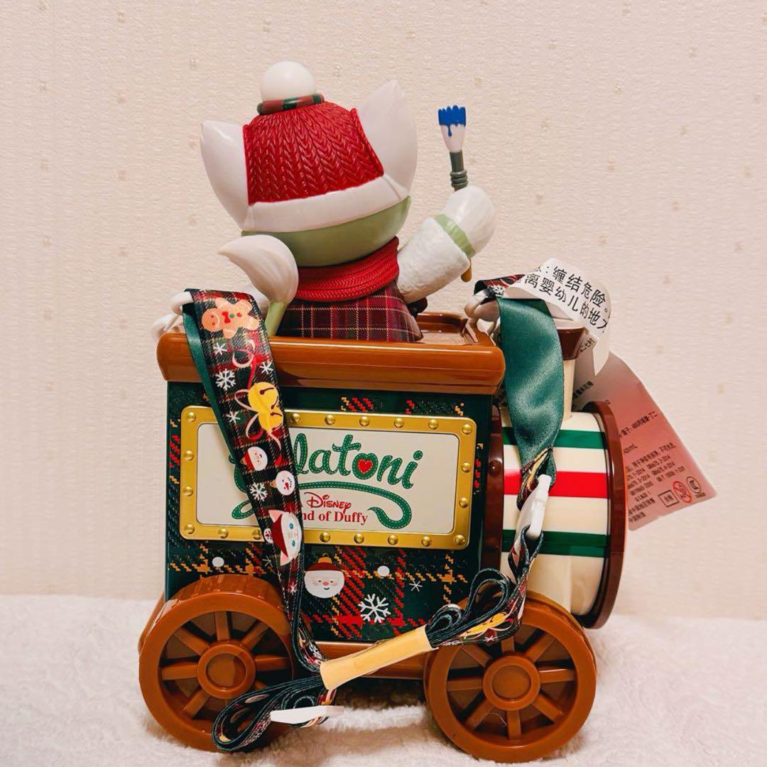 ✨新品　上海ディズニー ジェラトーニ　ライト 電池式 汽車　ポップコーンバケット