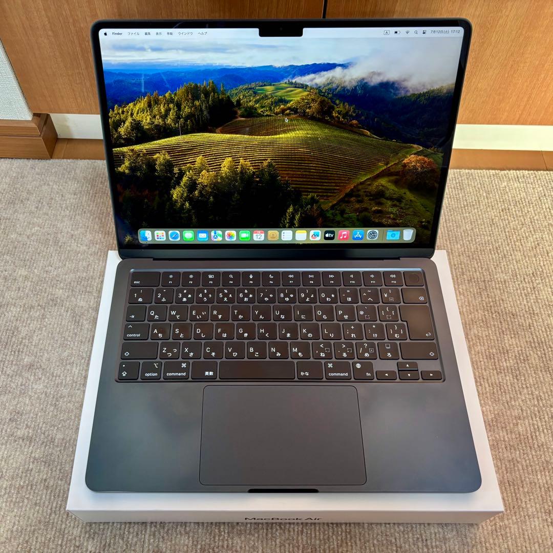 MacBook Air M2 8GB 256GB ミッドナイト バッテリ87%