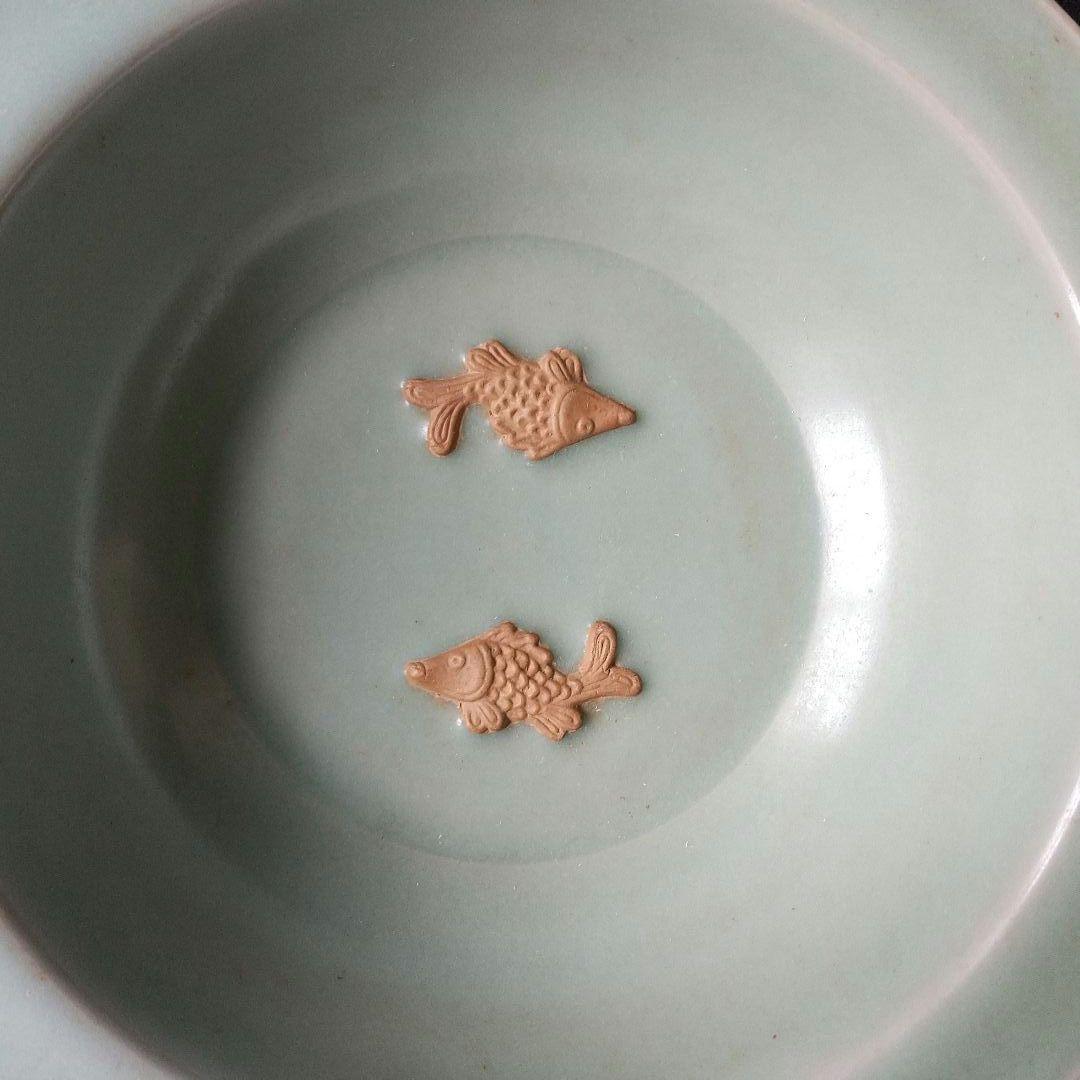 中国 龍泉窯 皿 元時代 骨董 茶道具