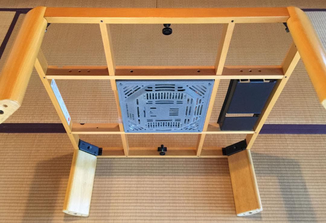 【美品】コイズミ 家具調コタツ ナチュラル木製 正方形 つぎ脚付き 600W