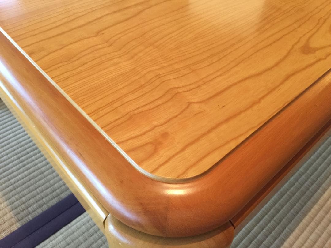 【美品】コイズミ 家具調コタツ ナチュラル木製 正方形 つぎ脚付き 600W