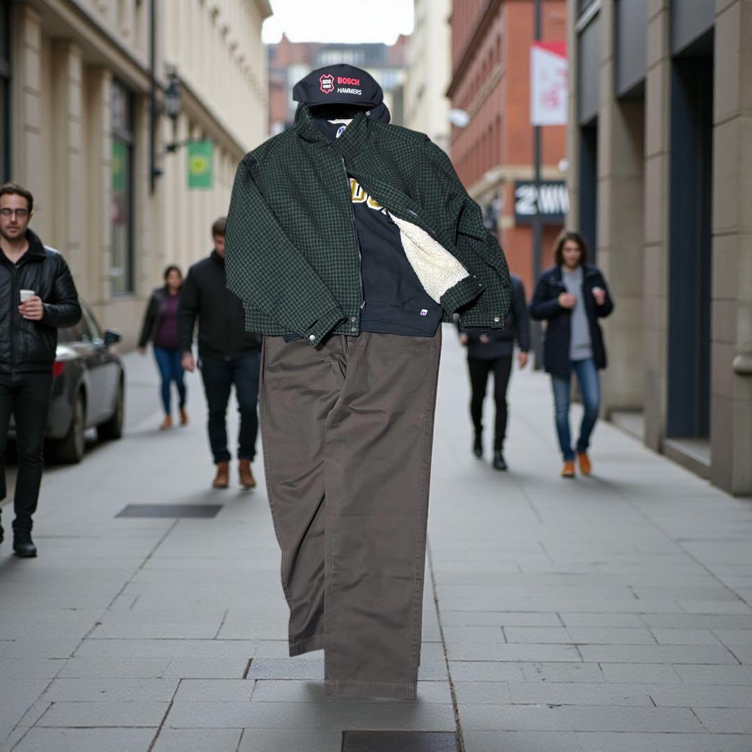 80’s Woolrich ウールハリントンジャケット USA製 短丈 裏ボア