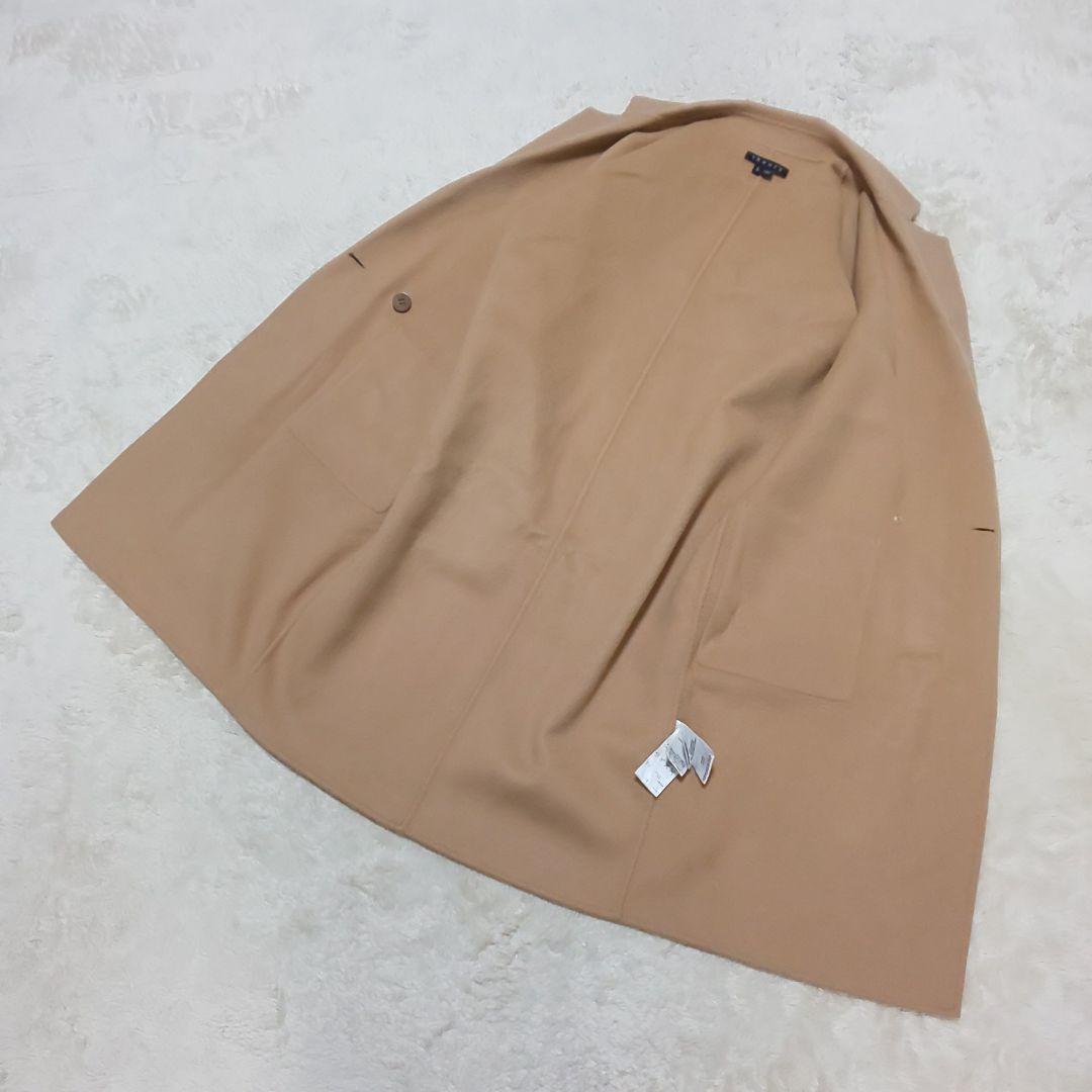 【美品】Theory キャメル カシミヤ混チェスターコート ウールコート