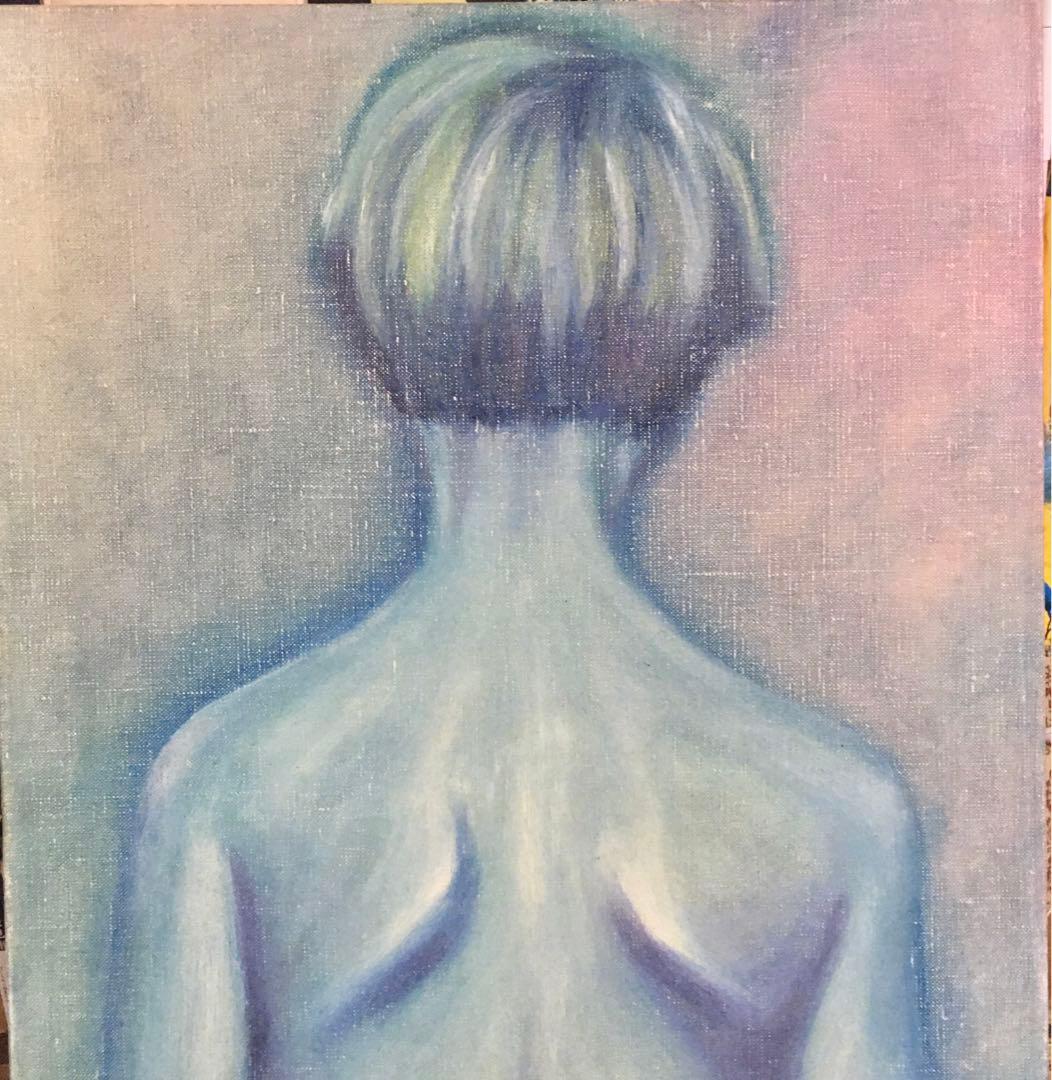 1992年 山田勇男 絵画作品 【うす青いろの羽根が生えるよ】ヤマヴィカ