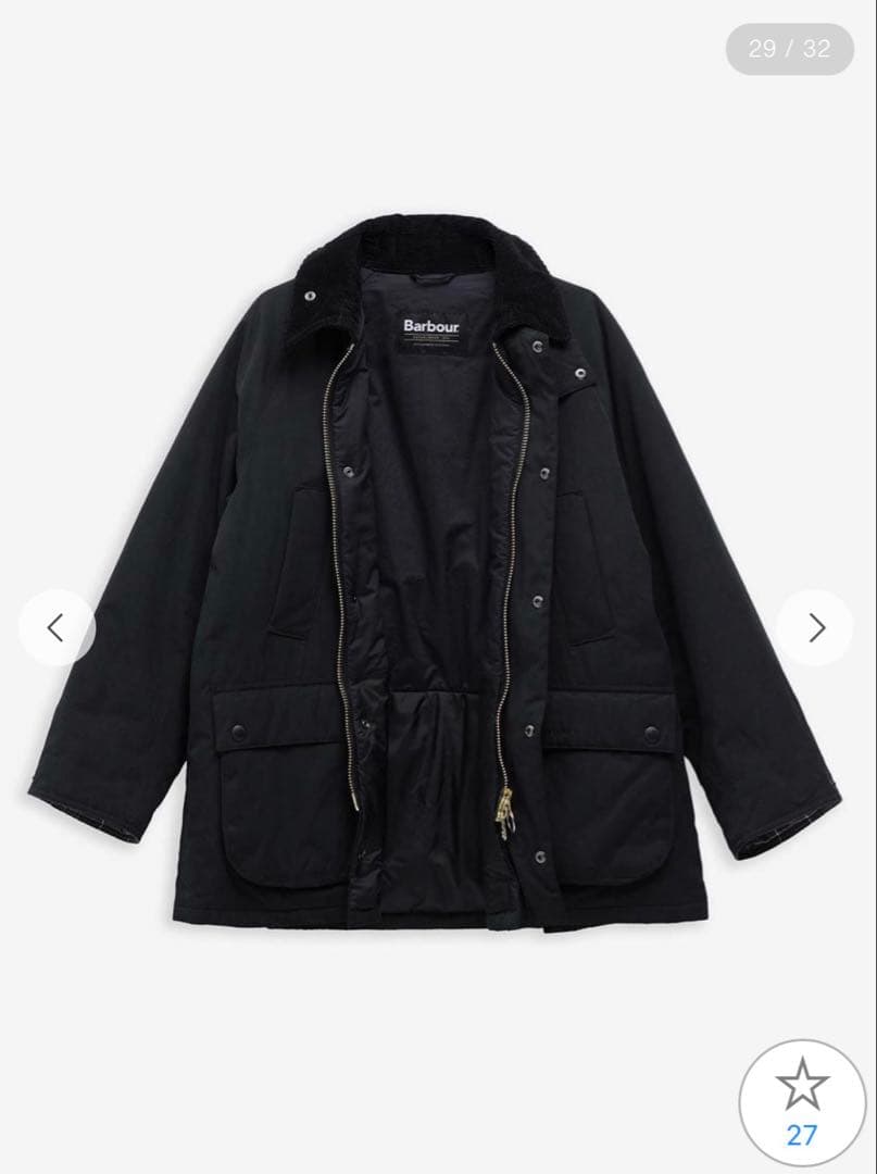 BARBOUR バブアー 【BEDALE ビデイル】中綿ジャケット ピーチスキン