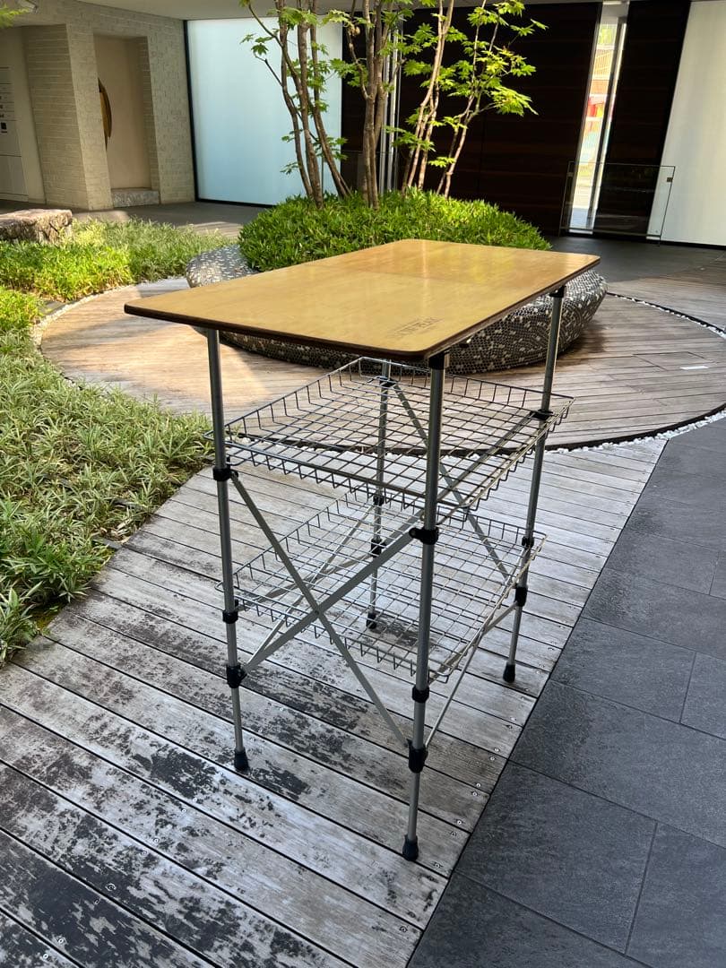  PEAK アウトドア/キャンプ用キッチンテーブル(収納バッグ付き)