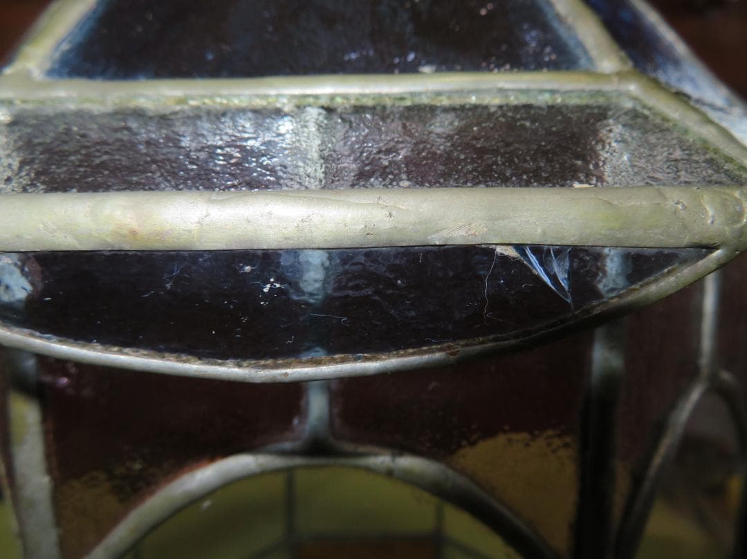 ◆ステンドグラス　テラリウム（　約23cm×約40cm）◆