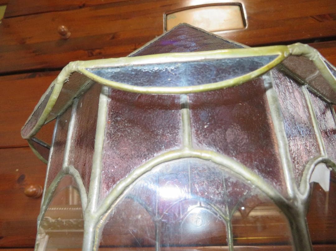 ◆ステンドグラス　テラリウム（　約23cm×約40cm）◆