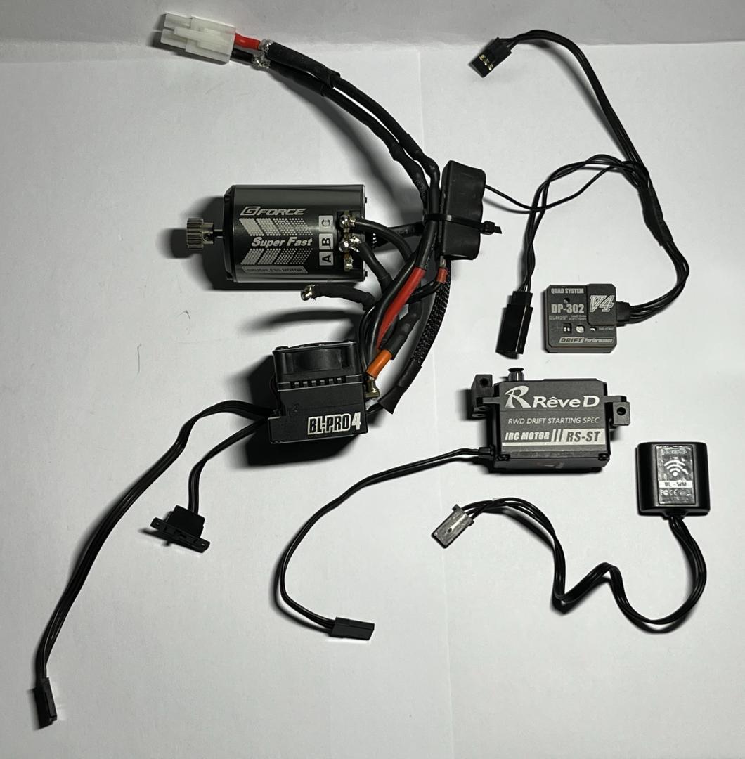 1/10 電動RC用メカ一式 アンプ・モーター・サーボ・ジャイロ・Wi-fi