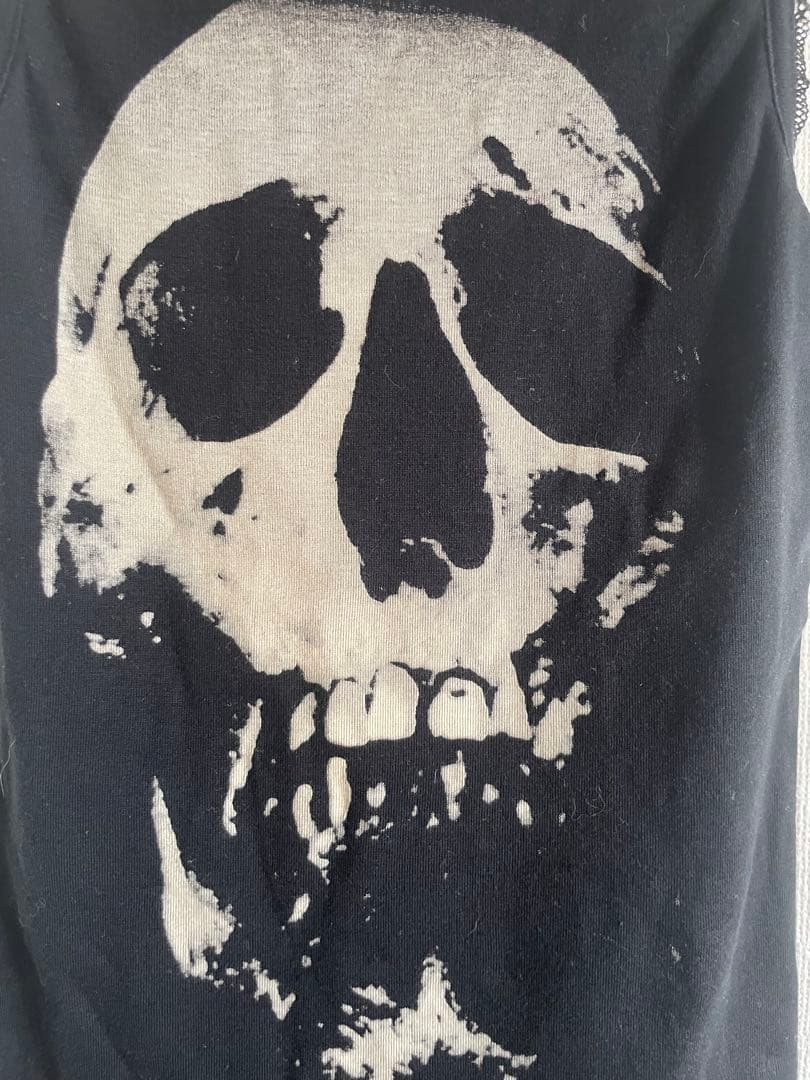 ヒステリックグラマー　スカルベリー　レースタンクトップ　黒