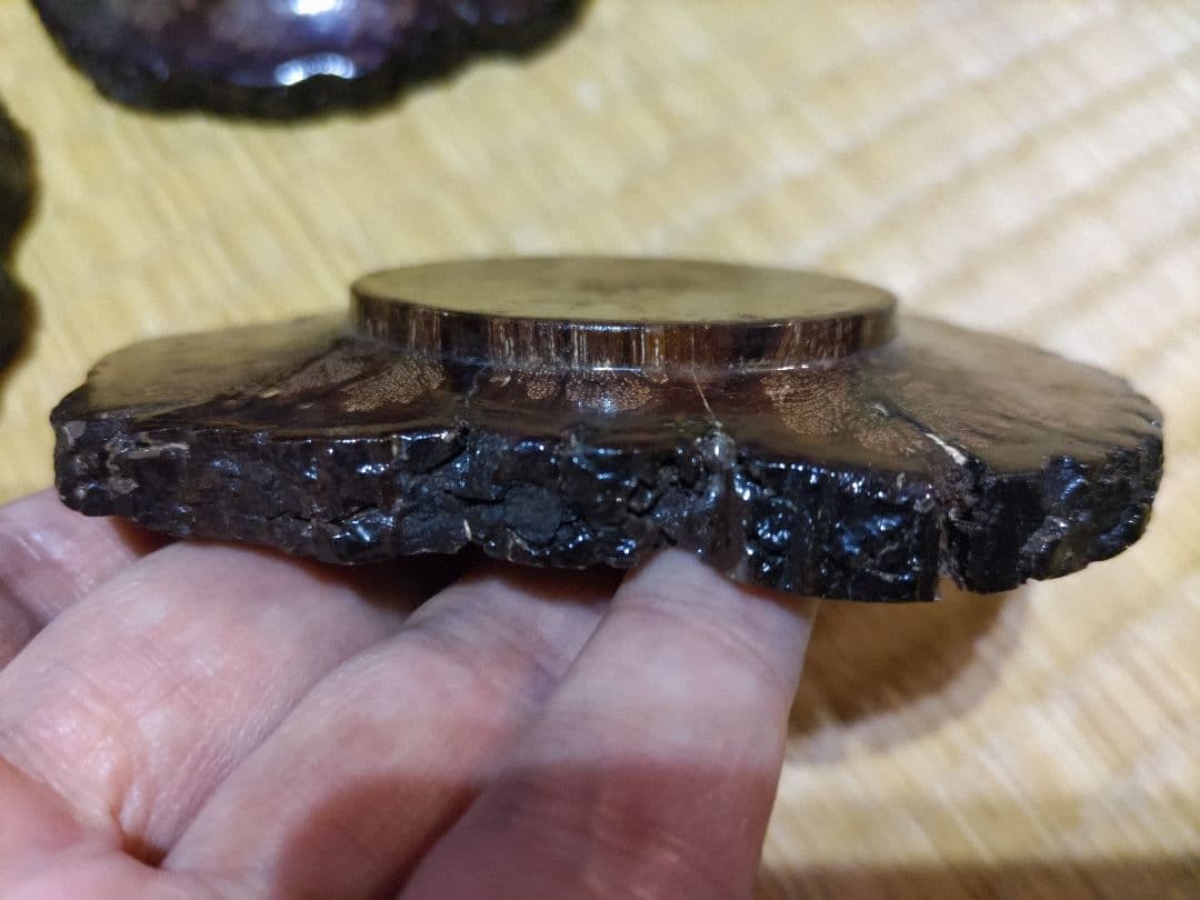 ホソマ様　茶托 菊花木５枚　他２点のお纏め価格