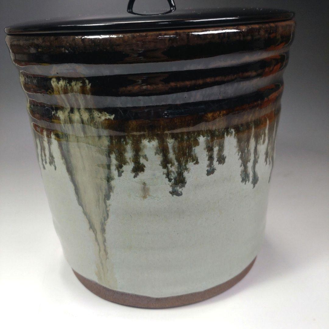 イ52 水指『朝鮮唐津一重口水指』『久右衛門造　共箱』茶道具