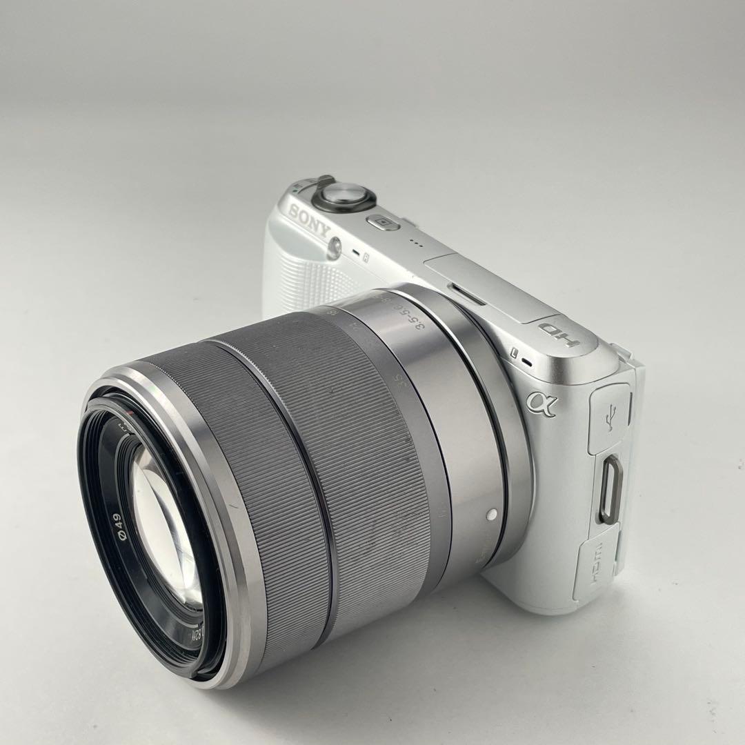 【国際版・返品保証】Sony NEX-C3 ホワイト レンズキット