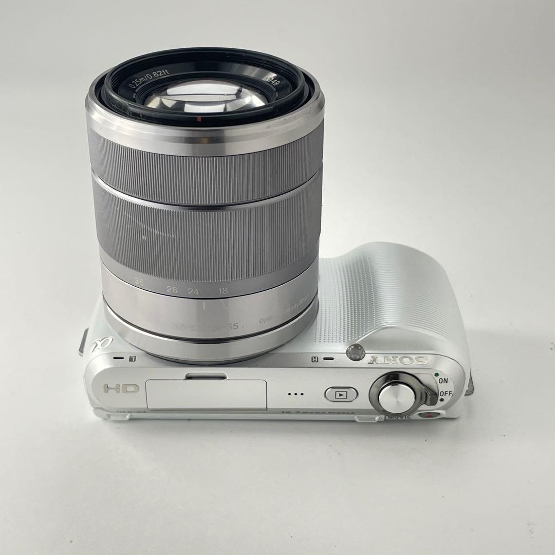 【国際版・返品保証】Sony NEX-C3 ホワイト レンズキット