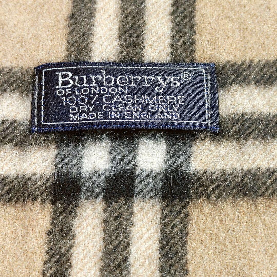 美品Burberrys カシミヤ100% マフラー　ノバチェック　イングランド製