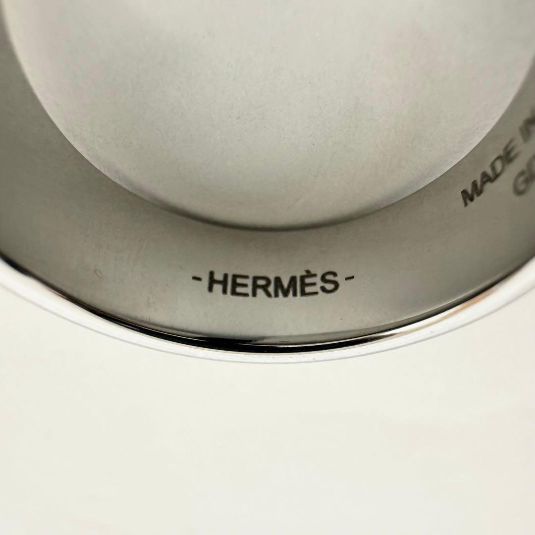 【美品】エルメス HERMES カルーゼル リング シルバー ブラック