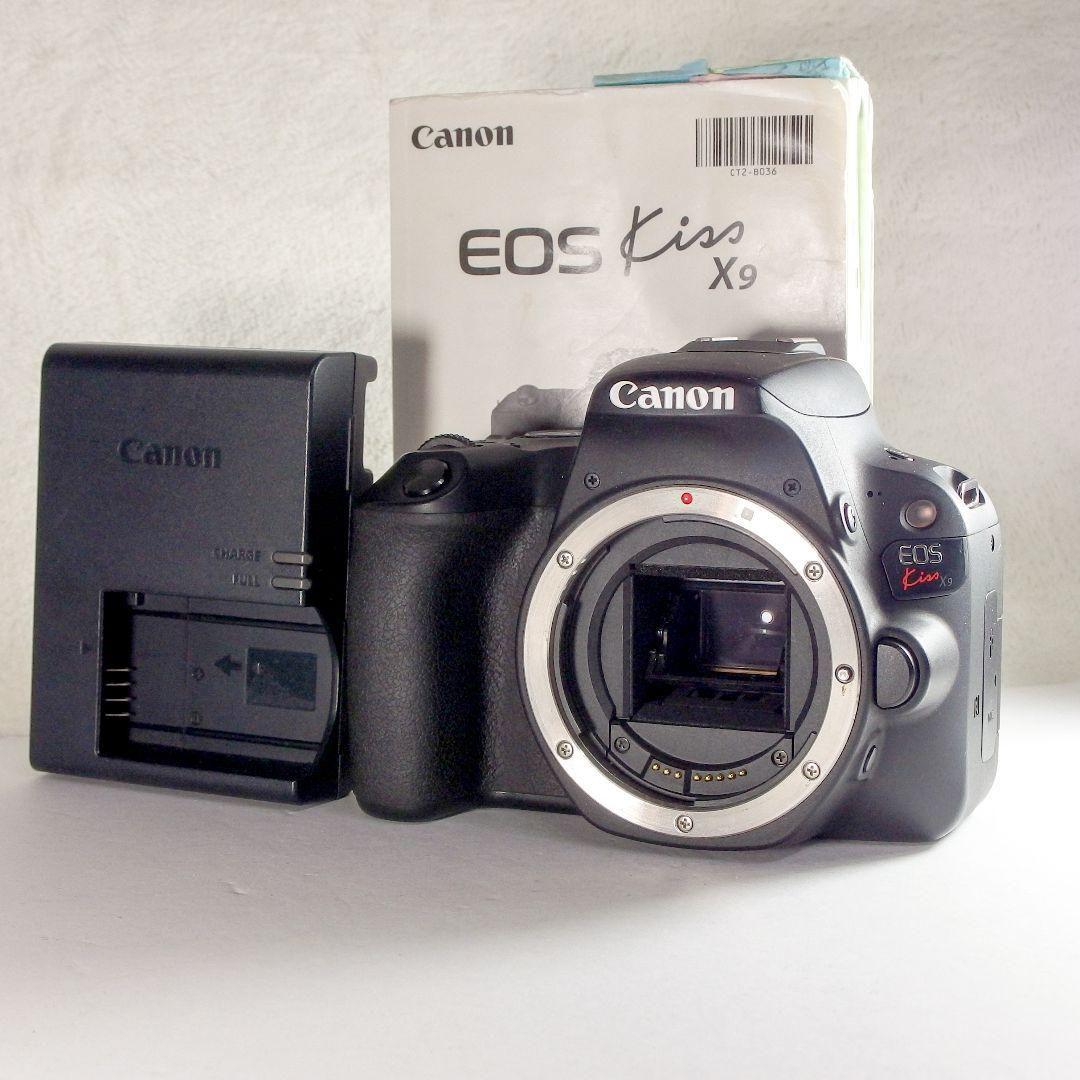 完動良品 Canon EOS Kiss X9 本体 純正ストラップ 説明書