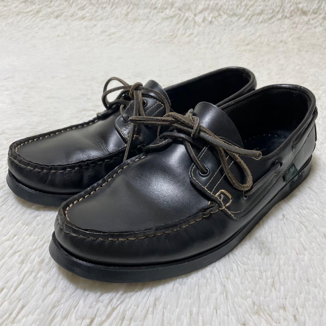 人気モデル✨パラブーツ　BARTH バース　デッキシューズ　黒　27.5cm