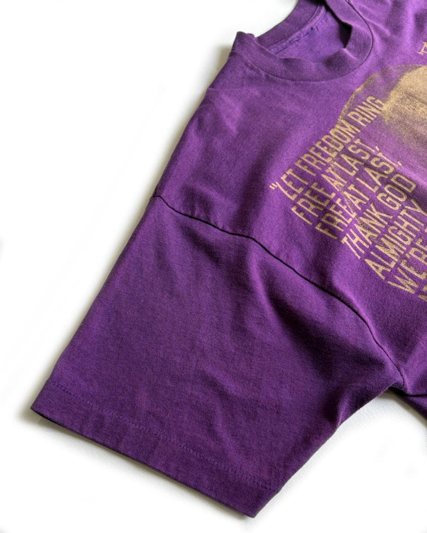 90's \" キング牧師 \" 総プリント Tシャツ