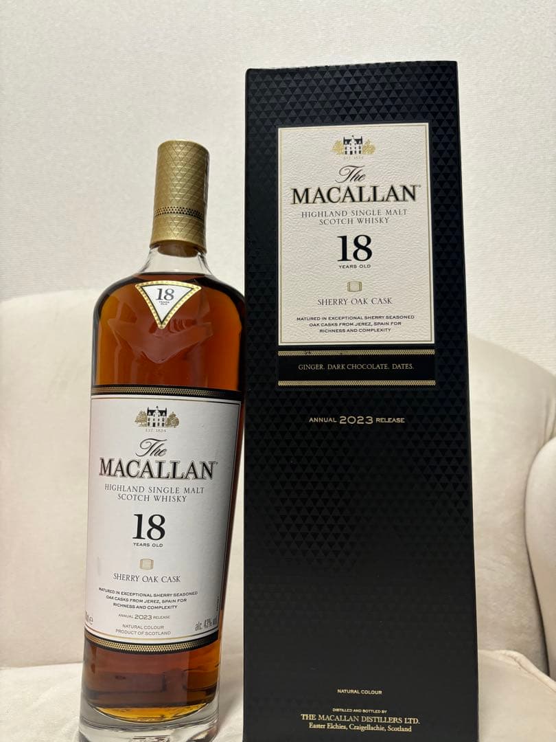 【確実正規品】【最安値】THE MACALLAN 18 マッカラン18年箱あり