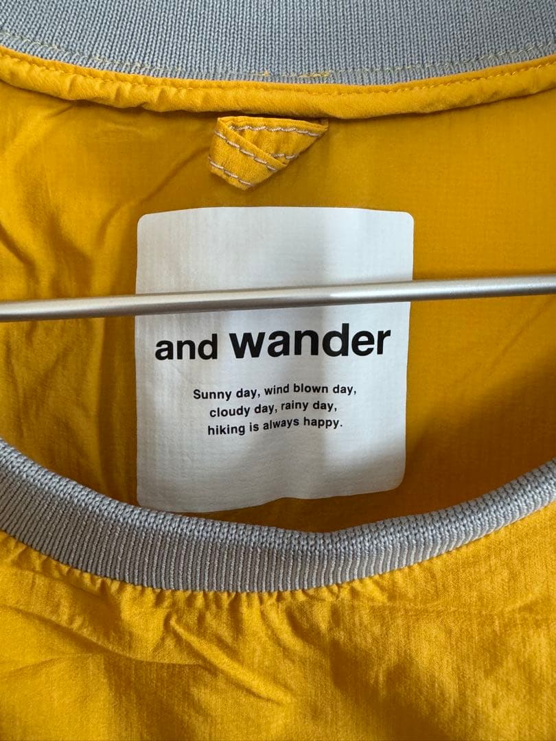 ◆美品◆and wander / pertex wind T