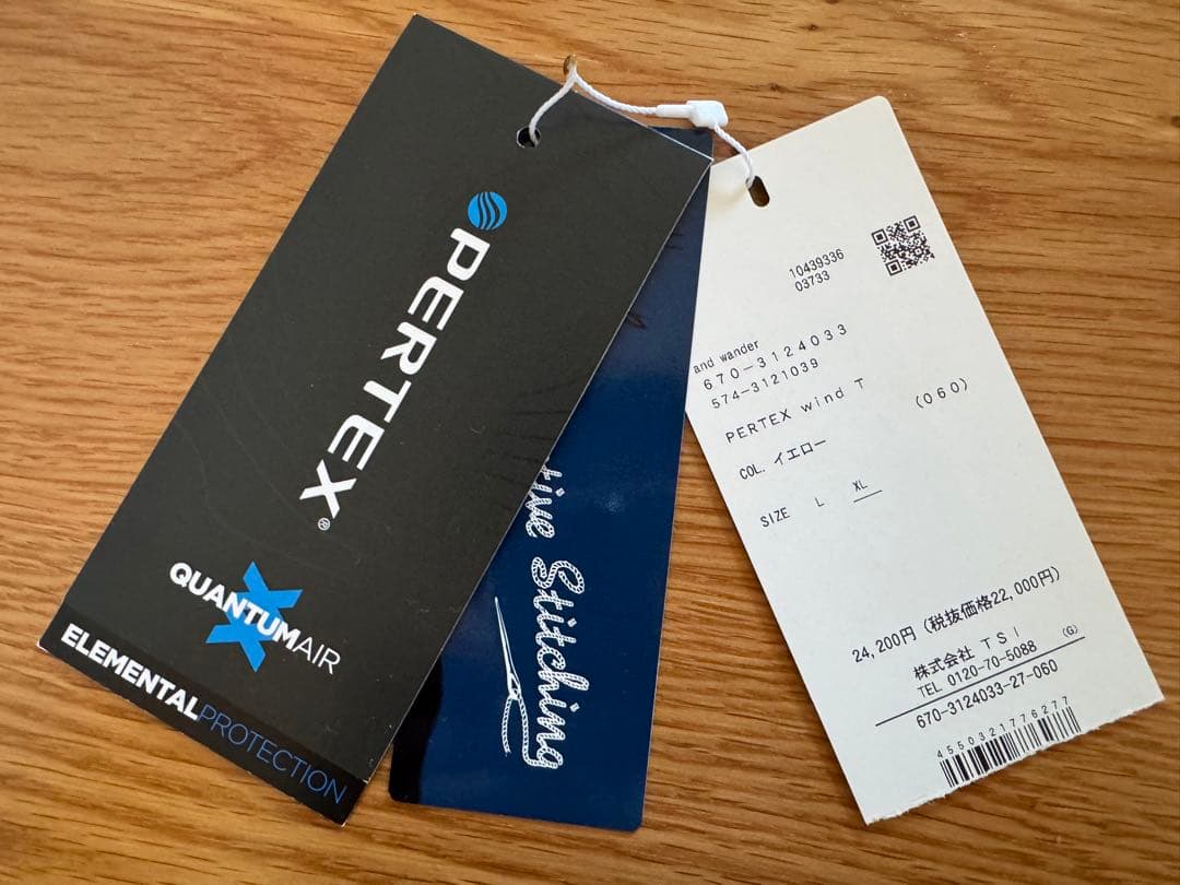 ◆美品◆and wander / pertex wind T