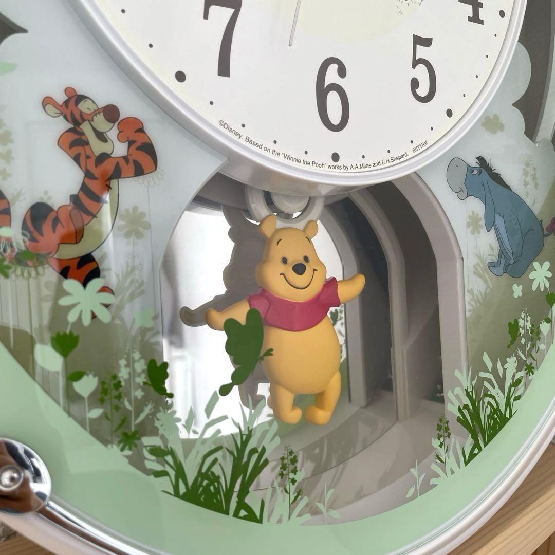RHYTHM リズム　掛け時計　くまのプーさん　メロディディズニー