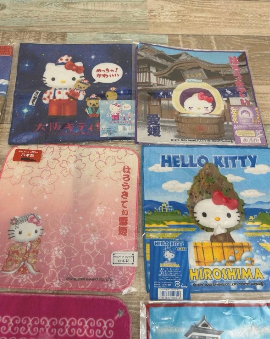 ご当地　キティ　年代物　ストラップ　キーホルダー　タオル　シャーペン　まとめ売り