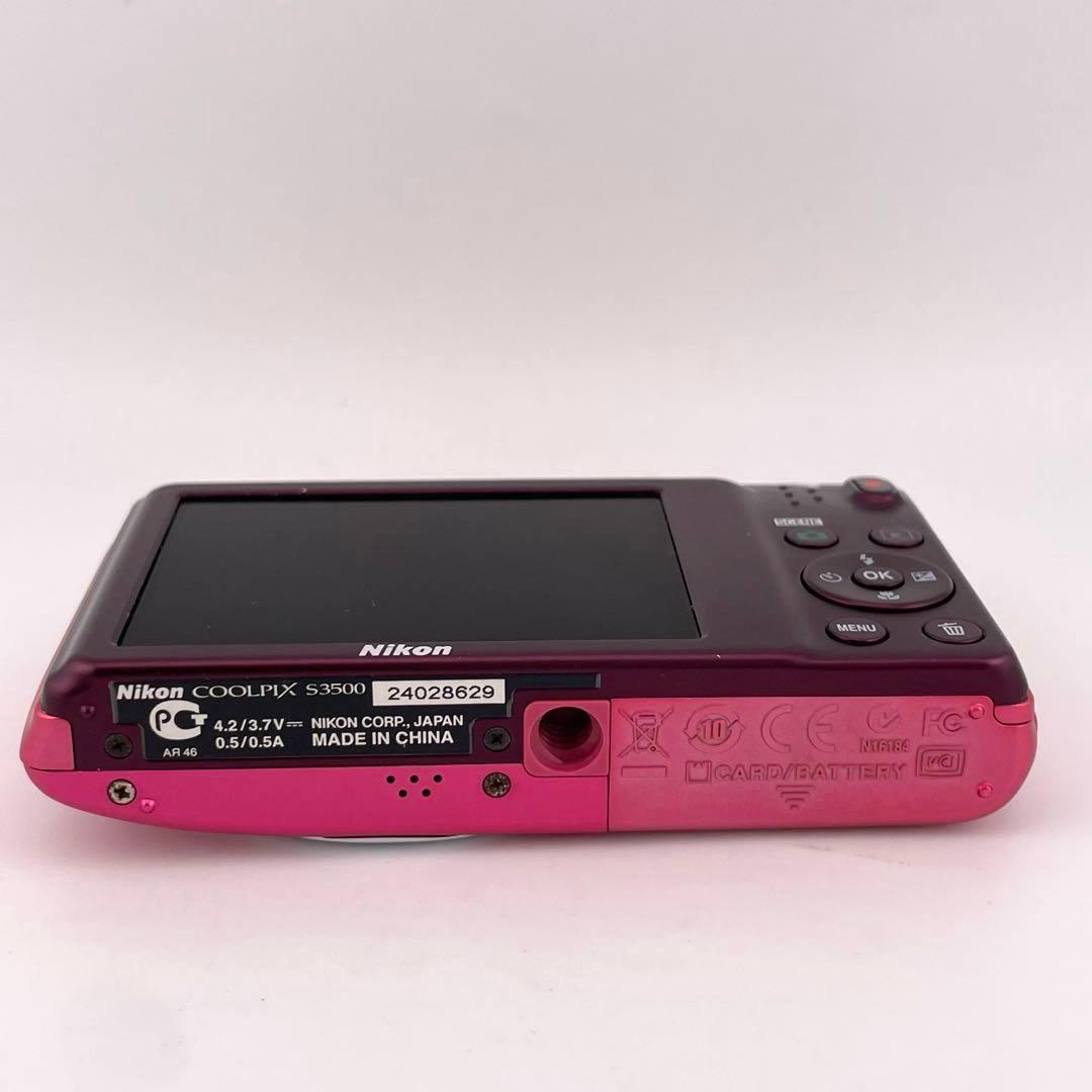 実写美⭕️良品【動作確認済】Nikon COOLPIX S3500 ピンク