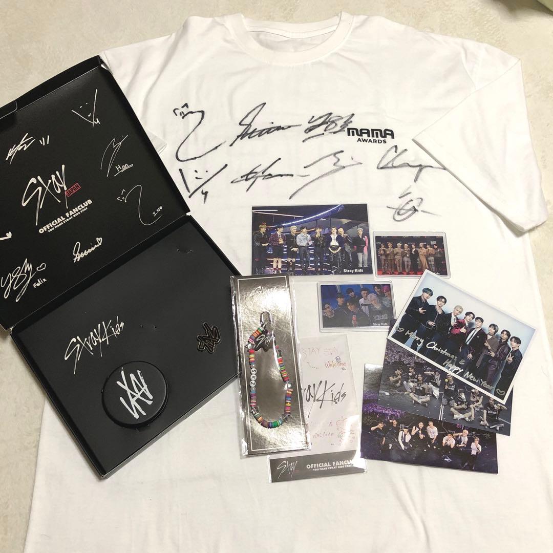 StrayKids mama サイン入り Tシャツ ファンクラブ セット