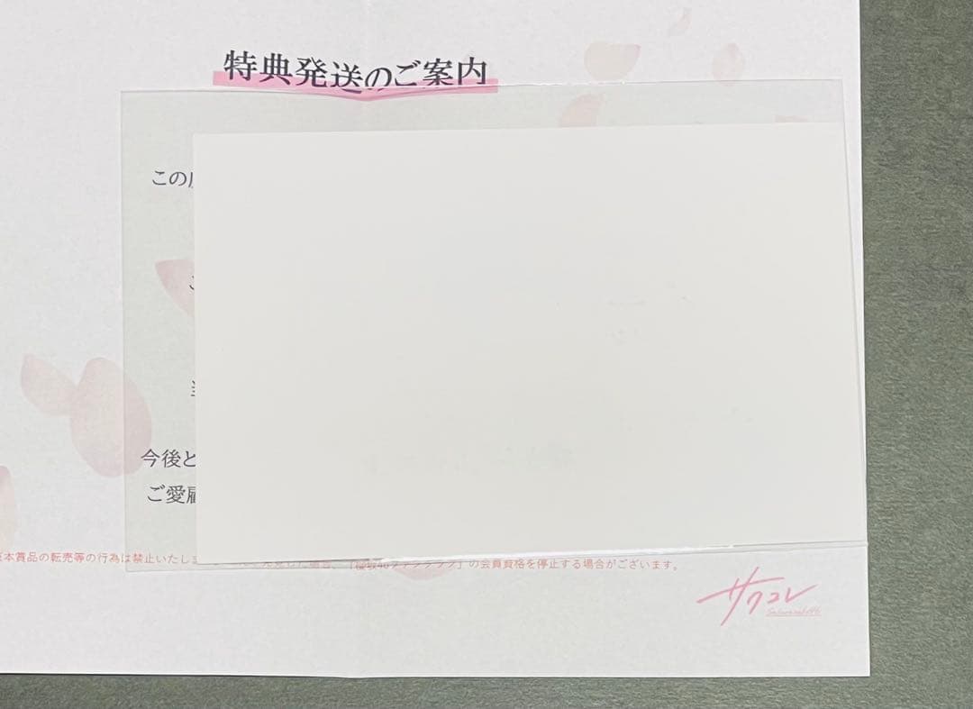 櫻坂46 山田桃実　サクコレ　A賞直筆おばけ原画　直筆サイン