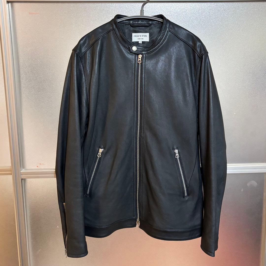 おかじ 様FREAK'S STORE シングルライダースジャケットXL ブラック