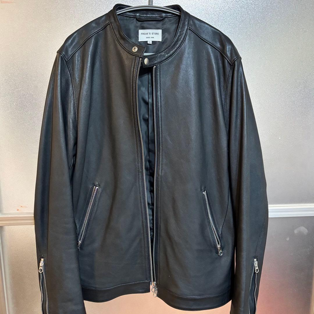 おかじ 様FREAK'S STORE シングルライダースジャケットXL ブラック