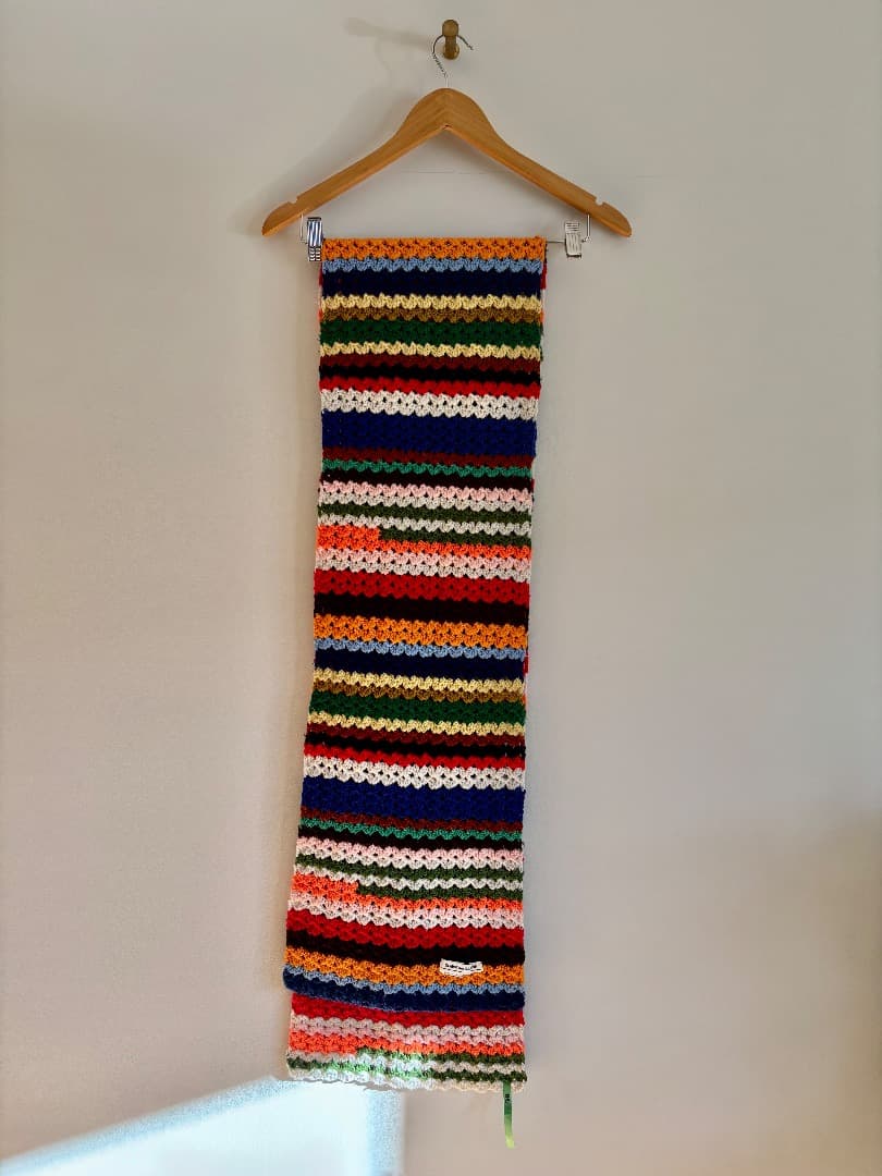 COMME des GARÇONS マルチカラー ニットマフラー