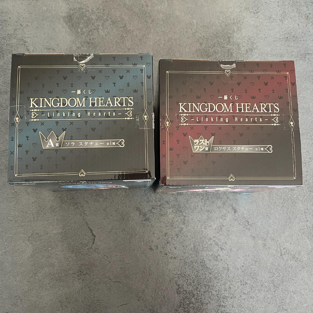 キングダムハーツ 一番くじ A賞　ソラ ラストワン ロクサス スタチューセット