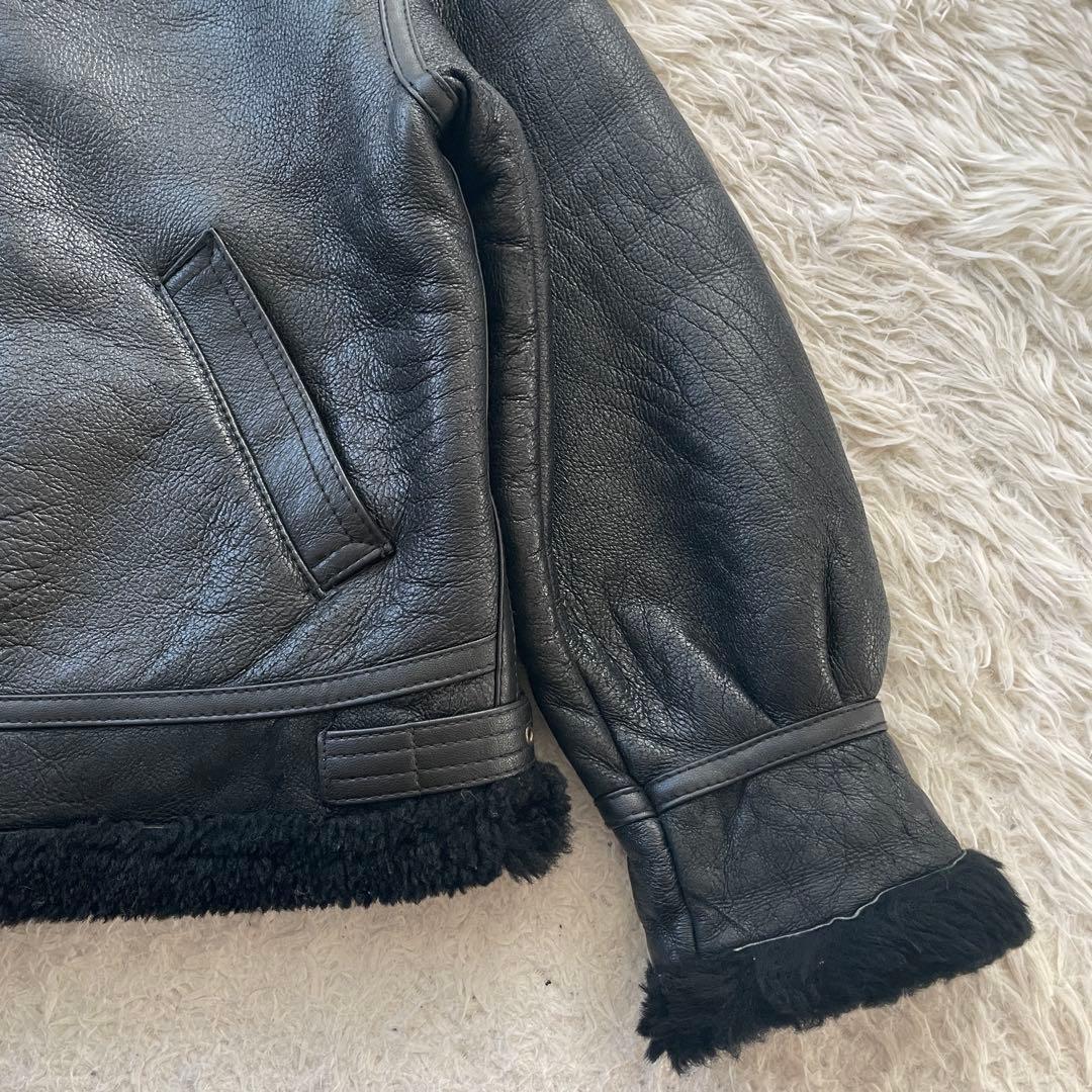 ヒロさん　B-3 羊革　ムートン　ジャケット　レザー　韓国製
