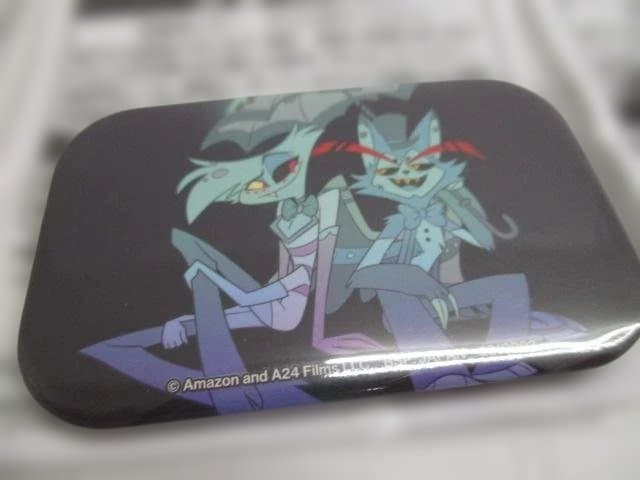 【未開封品】ハズビンホテルへようこそ　スクエア缶バッジ　８点まとめ