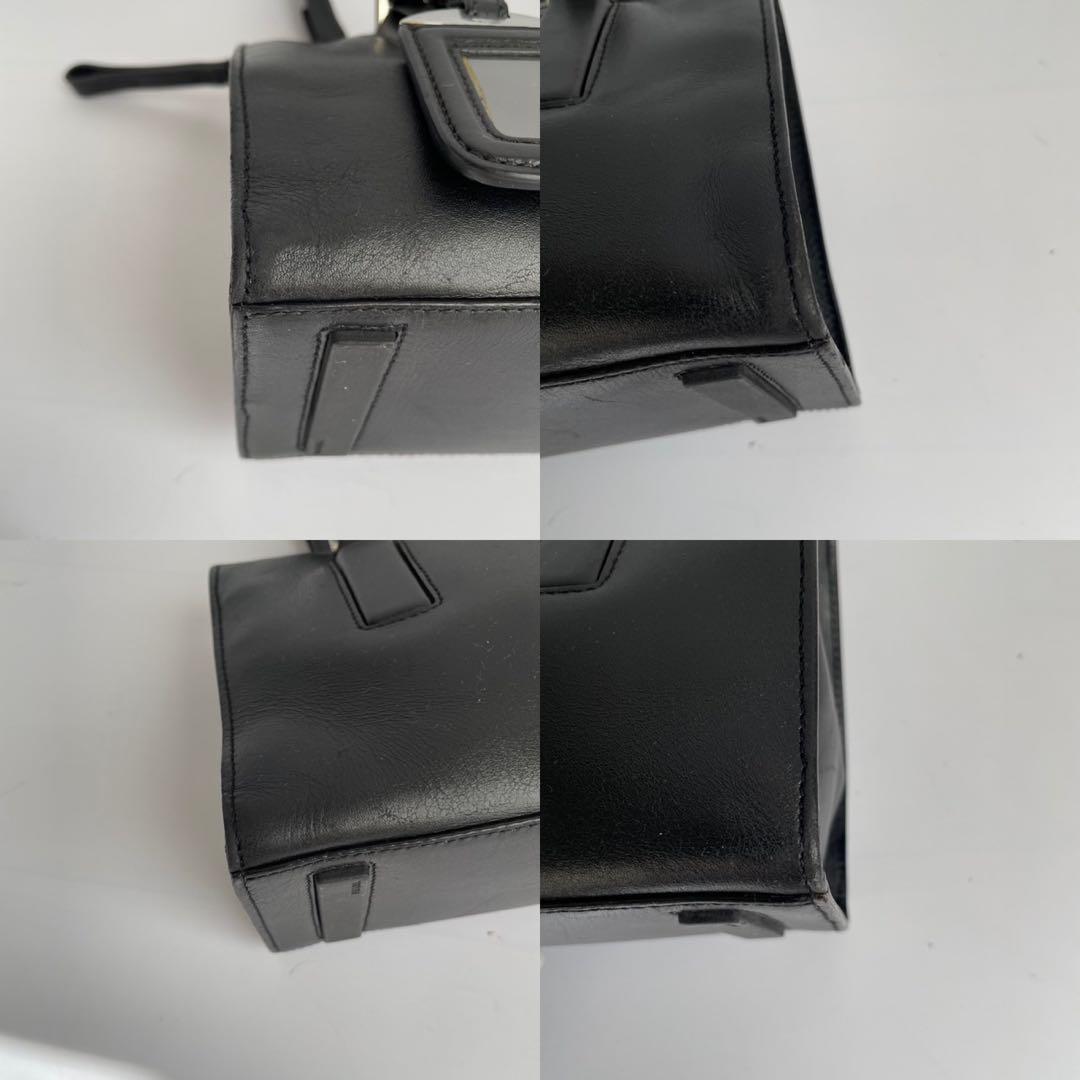 ■美品■ PRADA ハンドバッグ　ミニボストン　黒　レザー　白タグ　y2k