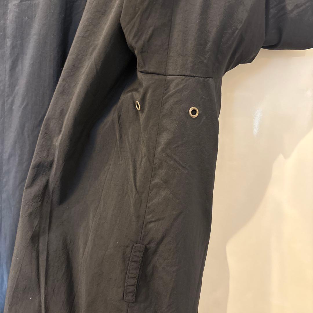 EMPORIO ARMANI 中綿入り 黒 ロングコート Ｌ