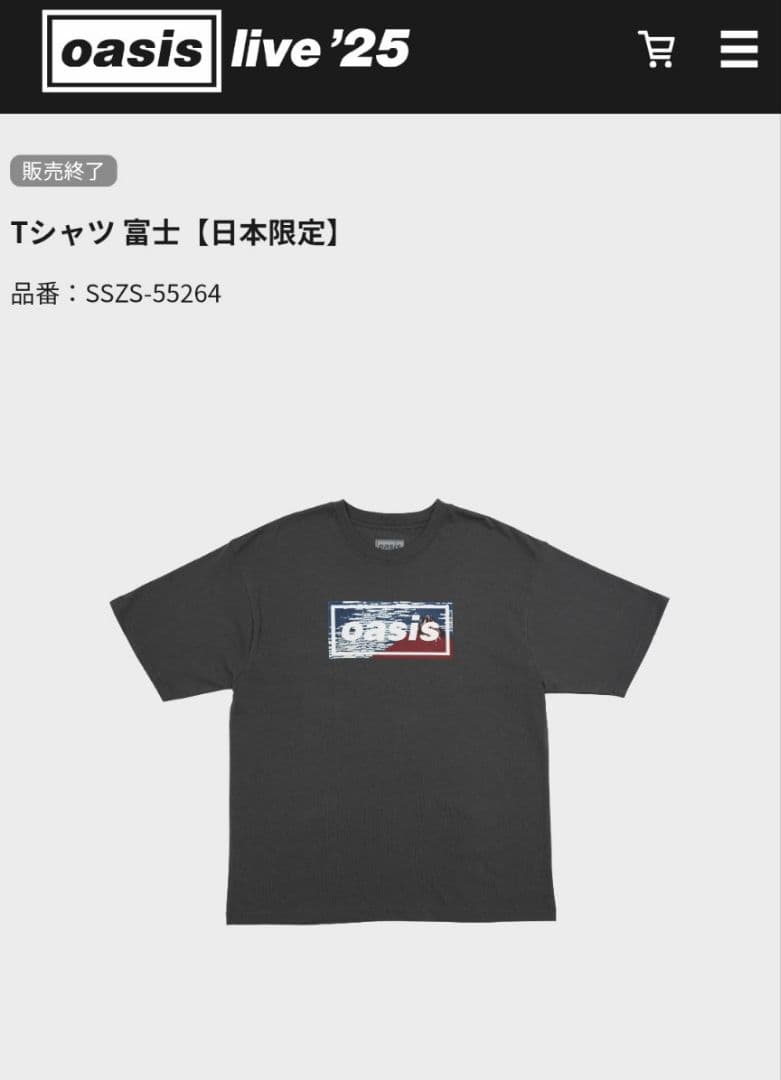 Tシャツ 富士【日本限定】oasis live2025