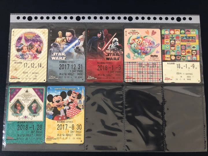 【使用済】2017年度 ディズニーリゾートライン 切符 パス リゾラ