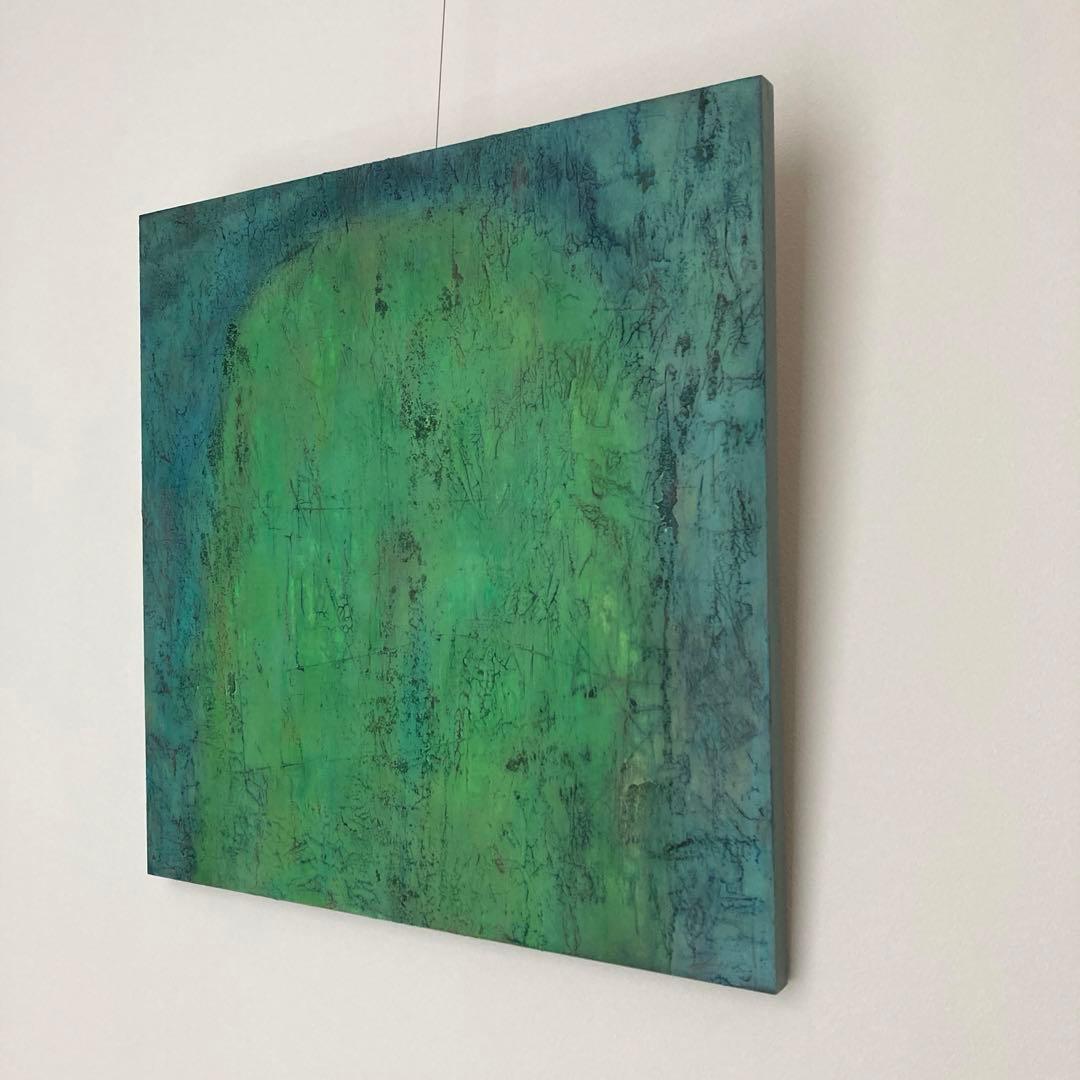 絵画 アクリル画 北欧 アート 抽象画 爽やか インテリア おしゃれ グリーン