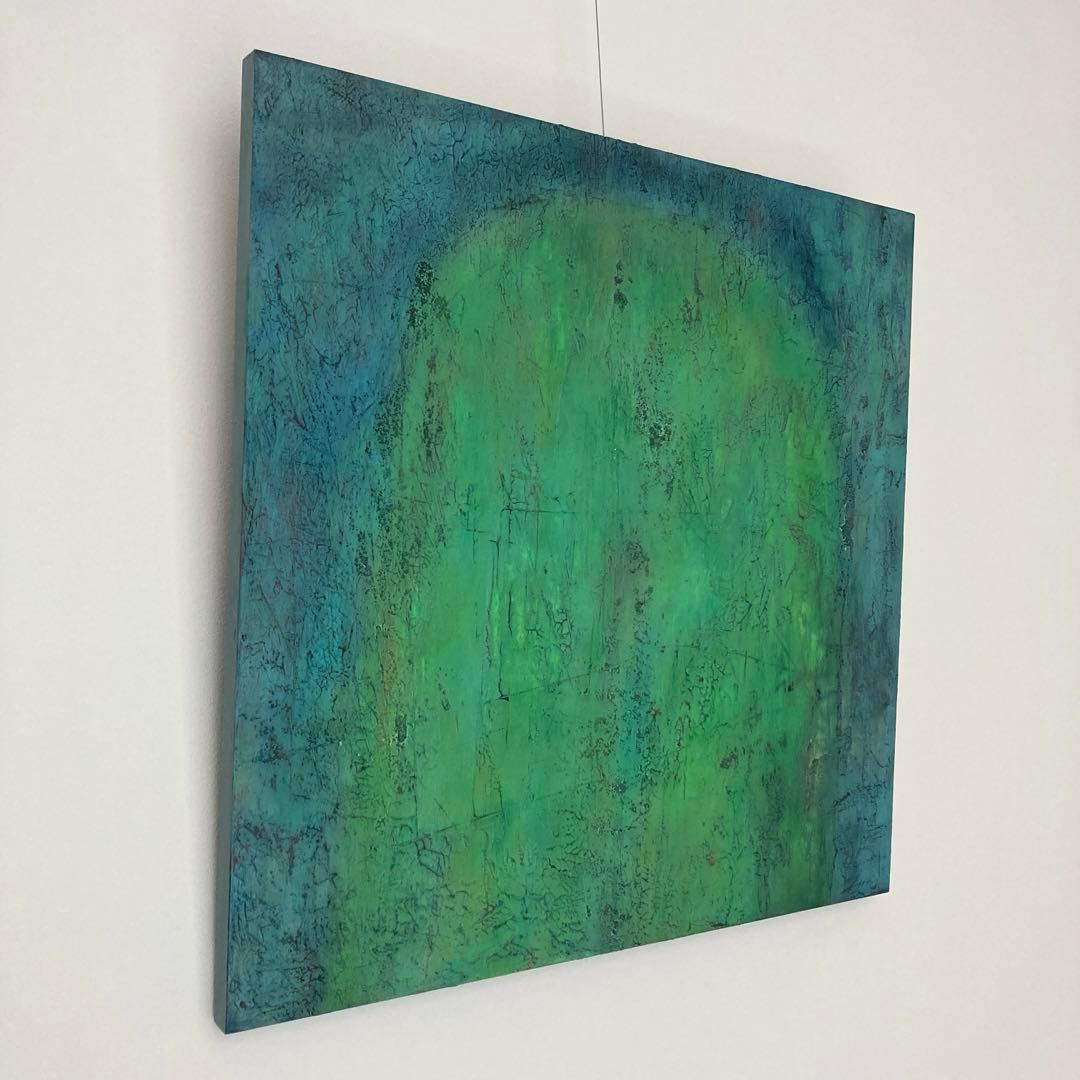 絵画 アクリル画 北欧 アート 抽象画 爽やか インテリア おしゃれ グリーン