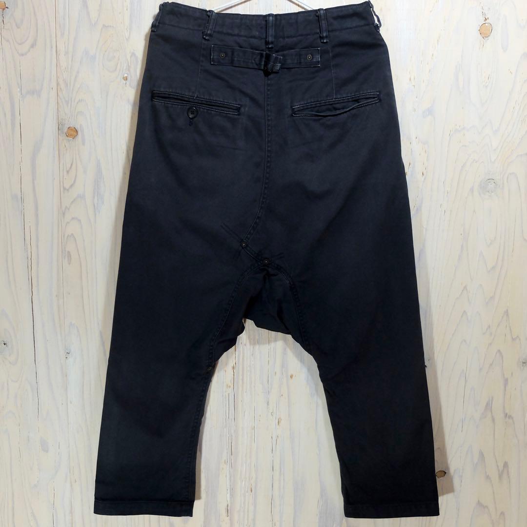 GANRYU コムデギャルソン サルエル　チノパン　ネイビー S