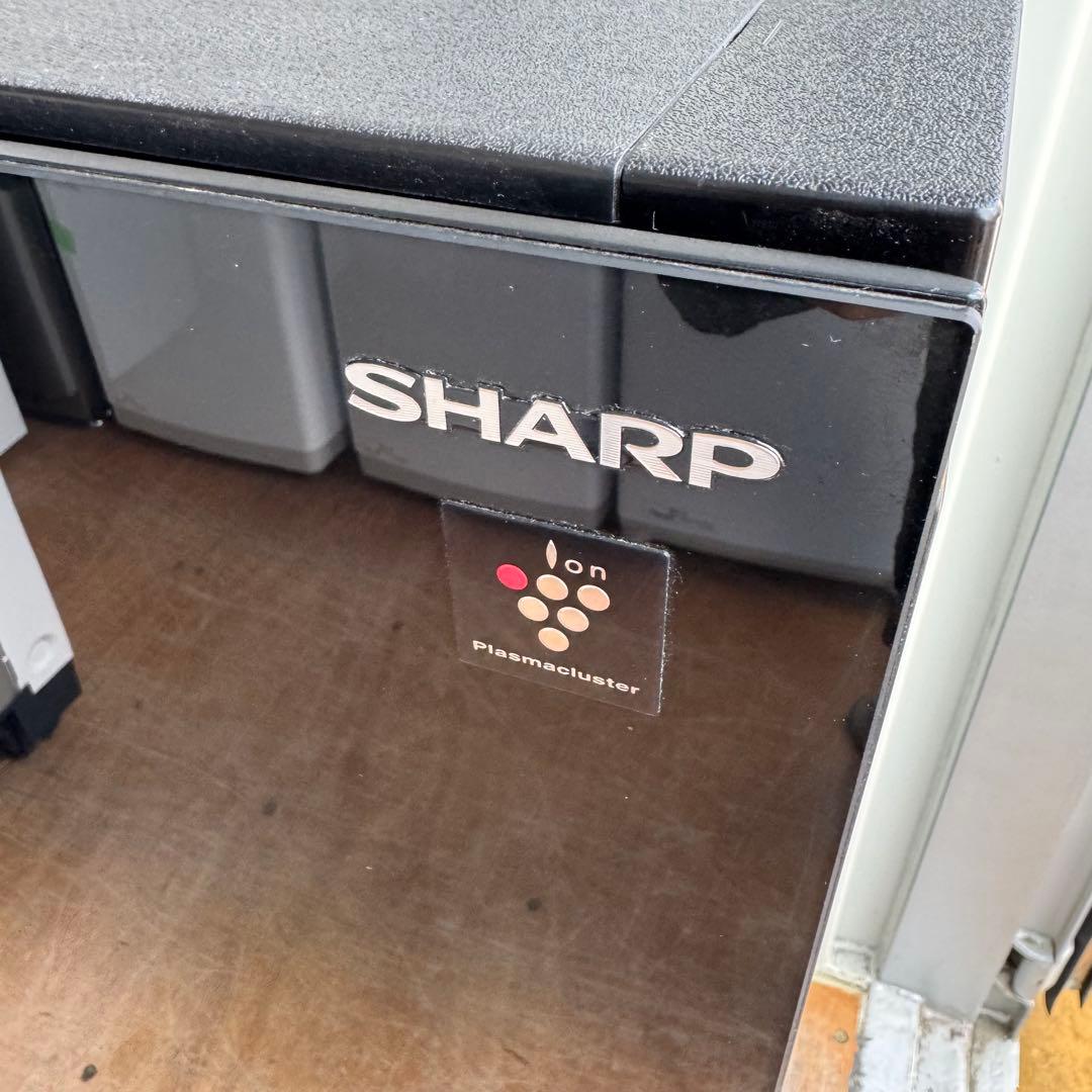 C7213★2021年製美品★シャープ冷蔵庫ガラス黒ブラック　右、左開き　洗濯機