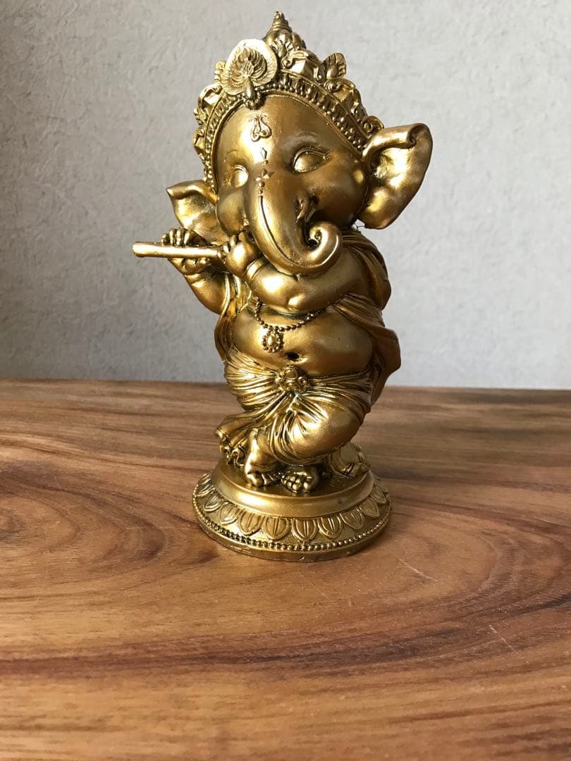 Pacific Giftware ゴールド　 フルート ガネーシュ