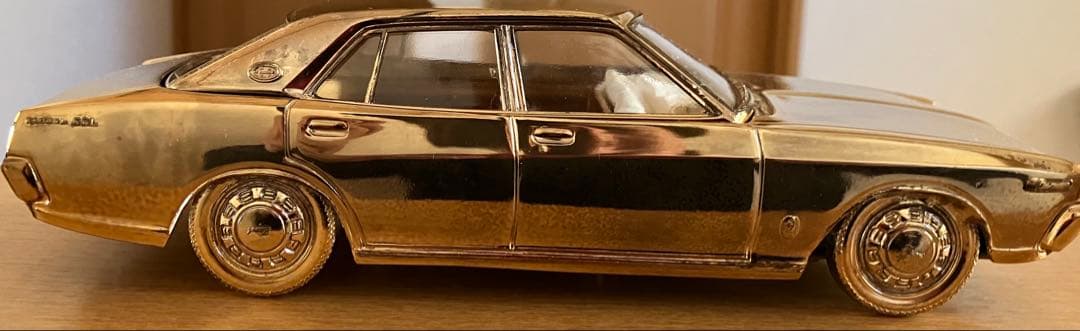 シガレットケース「ニッサン ローレル」オルゴール付 ・箱付 ガメラ ブタケツ