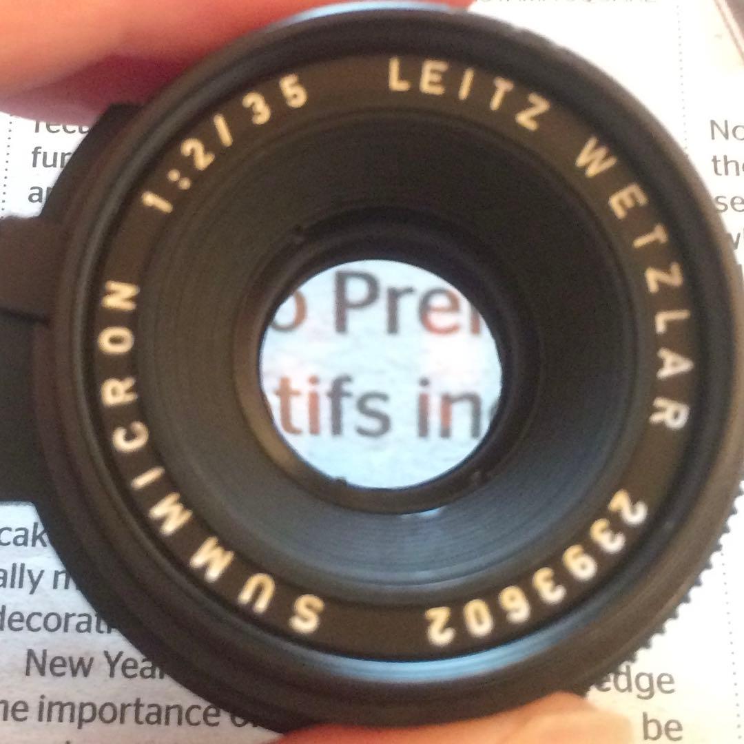 ライカ ズミクロン 35mm f/2 レンジファインダー用レンズ